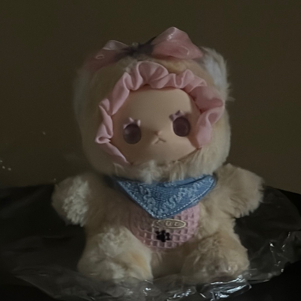 LOVELY EMMA Pocket Zoo Series Keychain Pink and Blue Accents